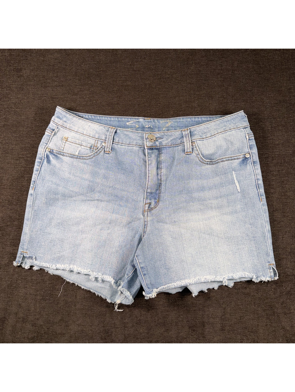 Sanctuary Weekend Short Light Blue Denim Shorts Size 14
